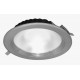 Downlight LED Redondo Gris Plata COB 25W, corte 195mm